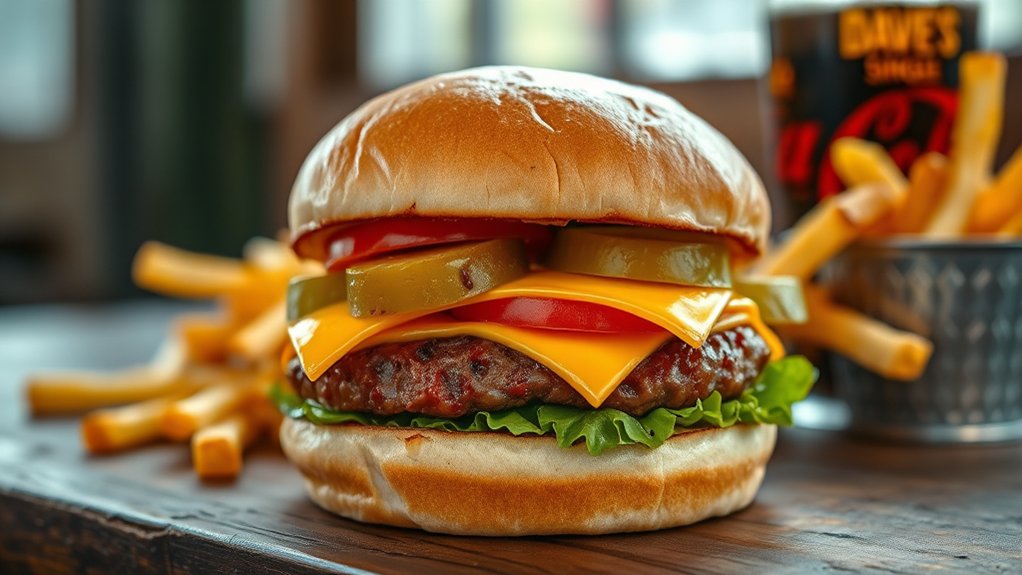 affordable customizable classic burger