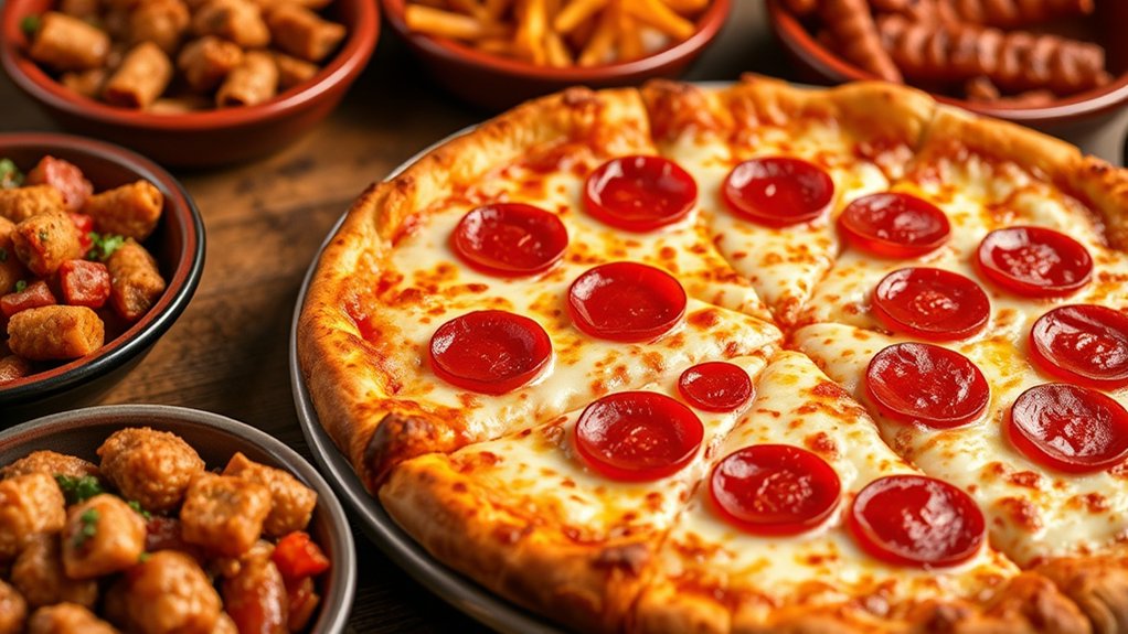 affordable filling pepperoni pizza