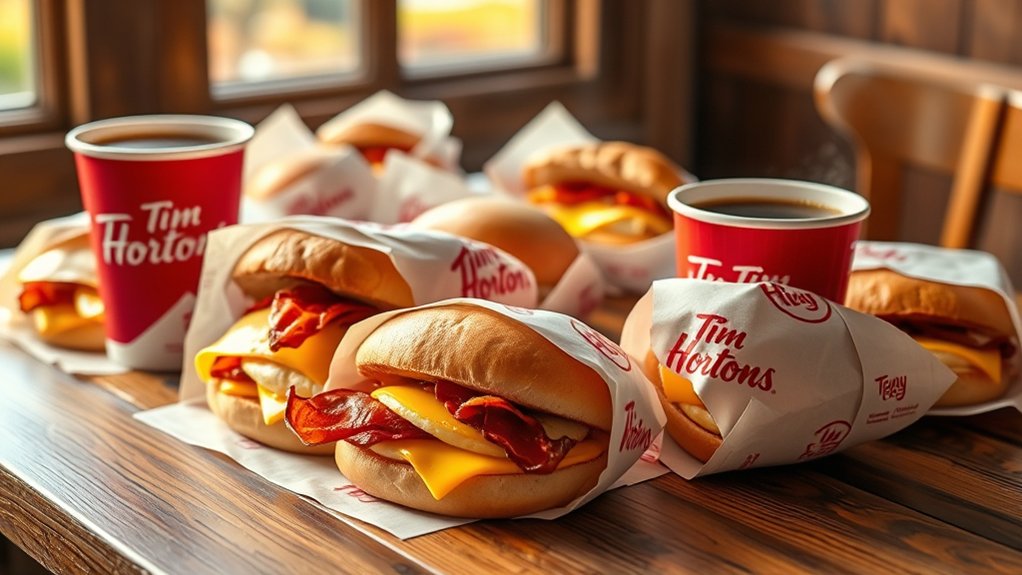 breakfast sandwich price range