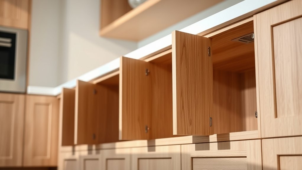 cabinet depth and door projection