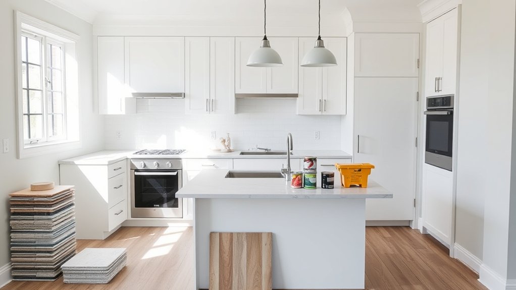 cabinets countertops lighting