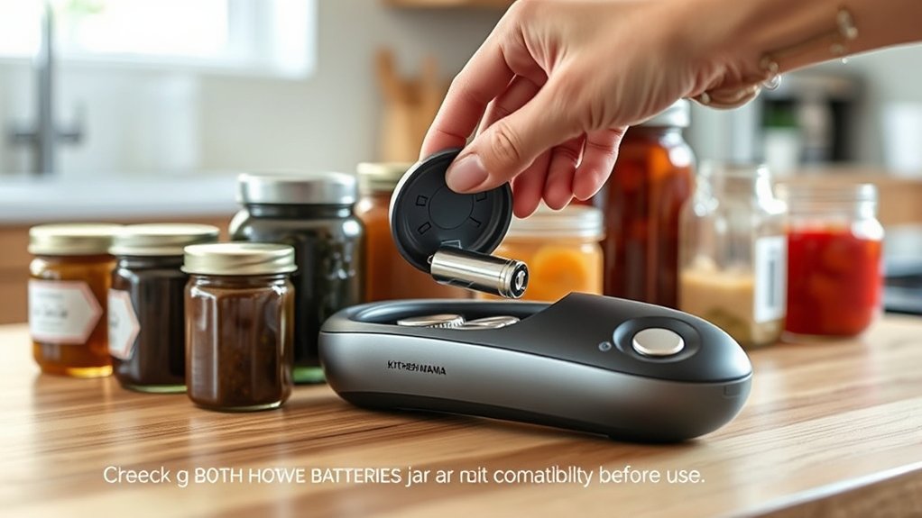 check batteries and jar size