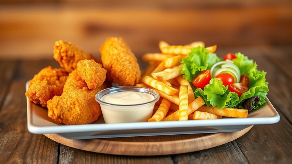 chicken fingers sides price