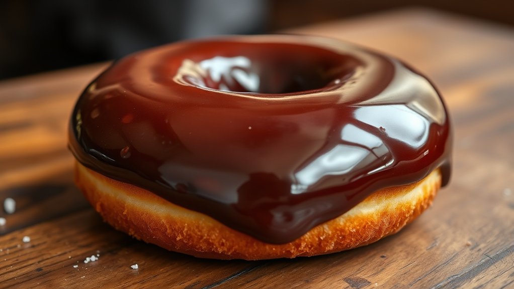 chocolate glazed doughnut