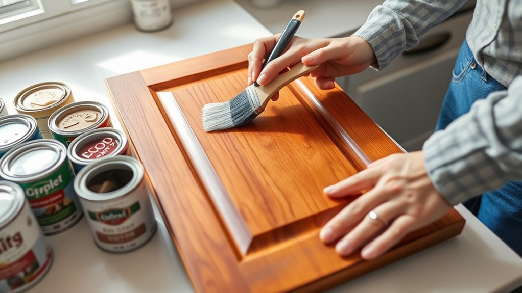 choose finish based on material