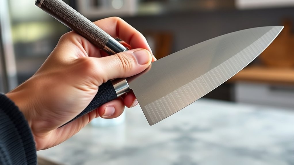 choose the appropriate sharpening rod