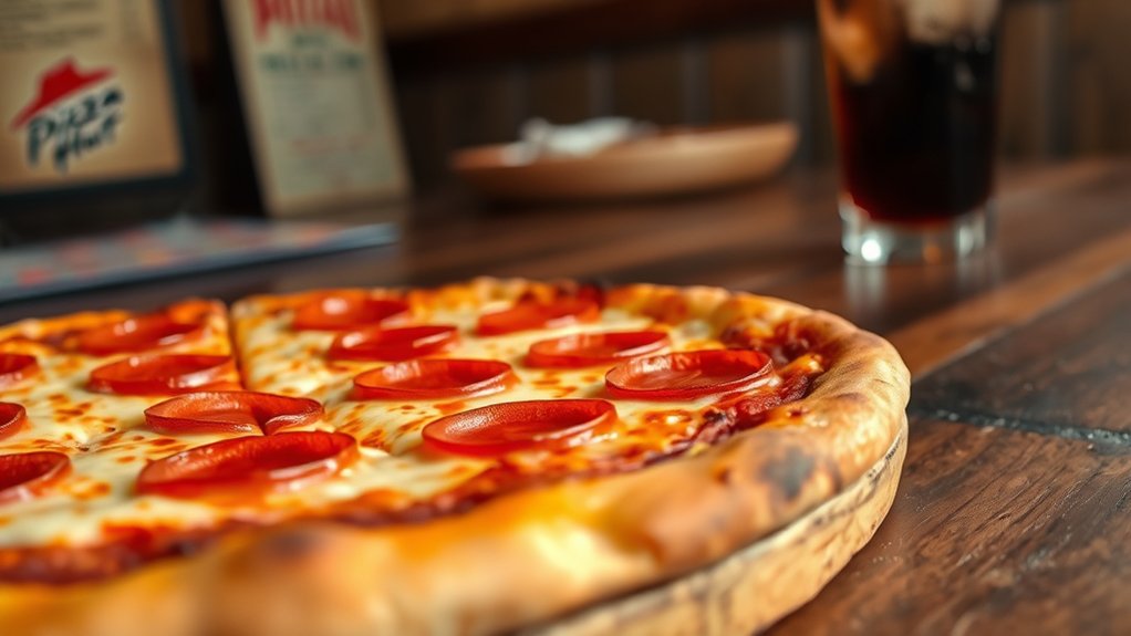 classic cheesy pepperoni pizza