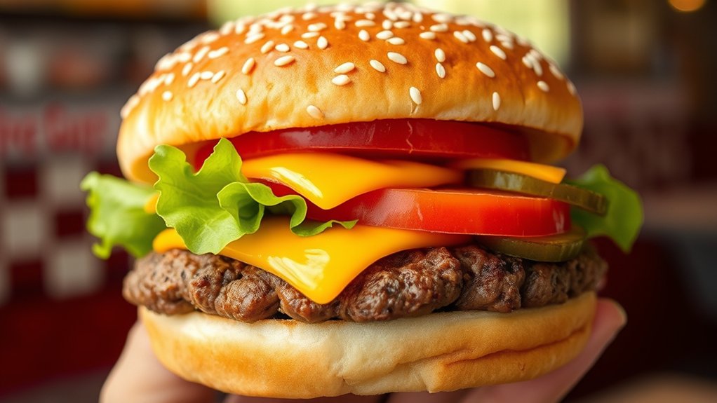 classic customizable beef burger