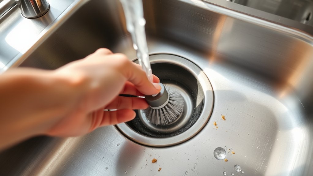 clean drain remove debris