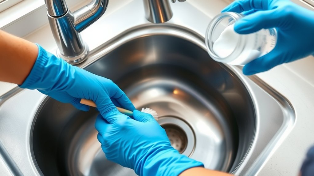 clean sink drain effectively