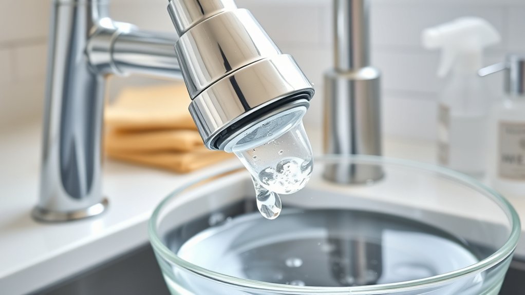 cleaning faucet head process