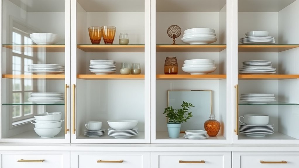 cohesive colorful kitchen display