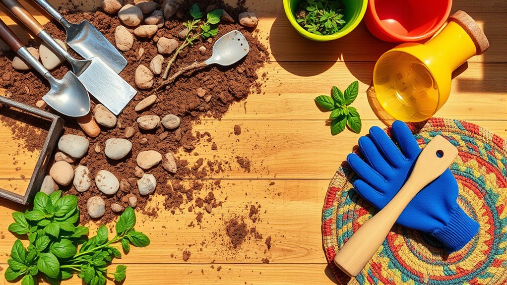 collect tools and materials
