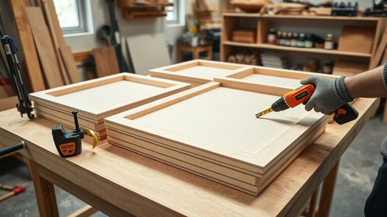 constructing cabinets step by step