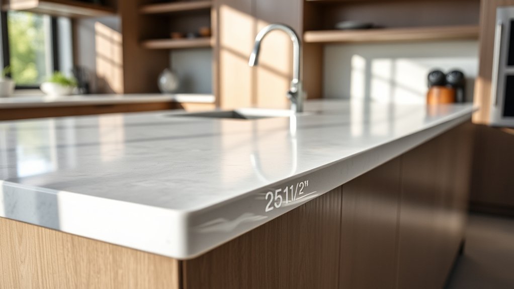 countertop overhang for protection