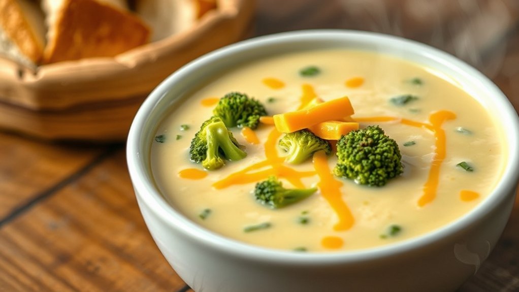 creamy broccoli cheddar soup