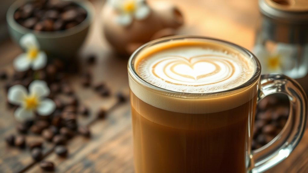 creamy vanilla espresso drink