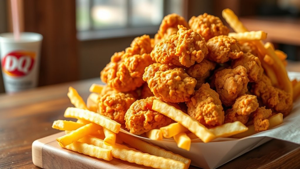 crispy chicken fries dipping