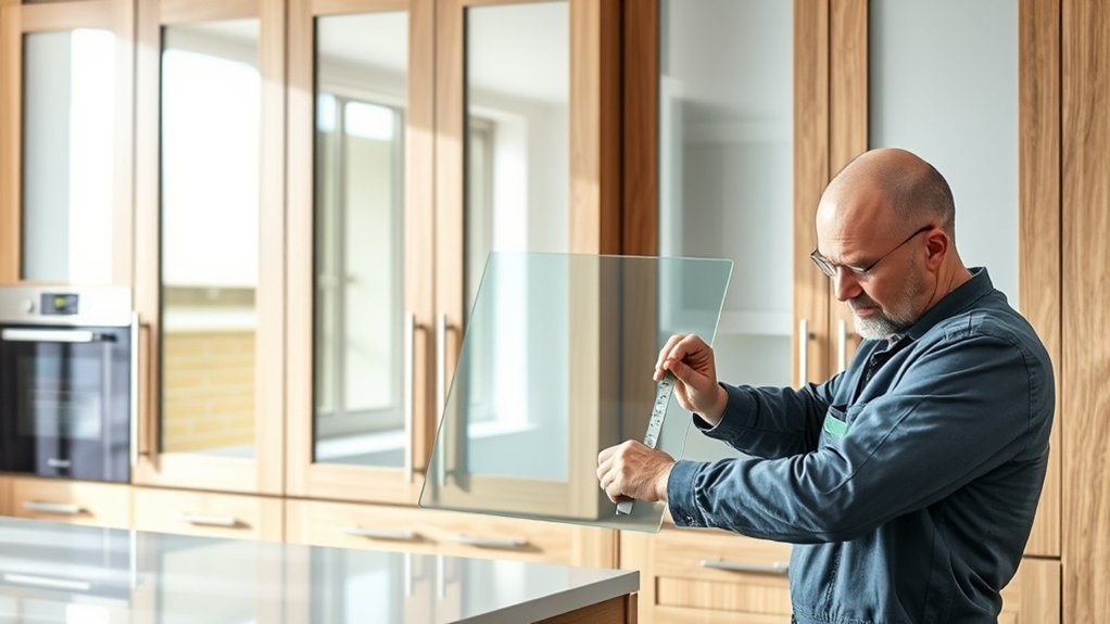 custom glass cabinet inserts