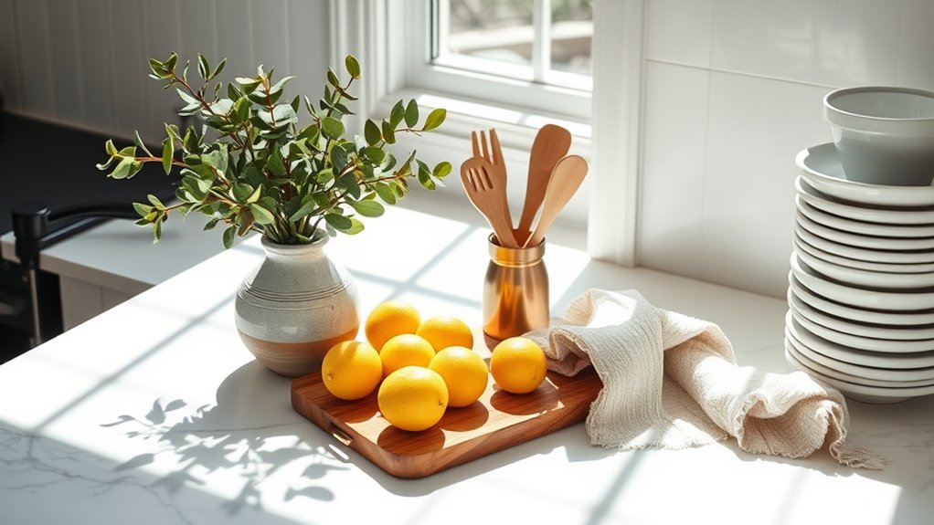 decorate with kitchen essentials