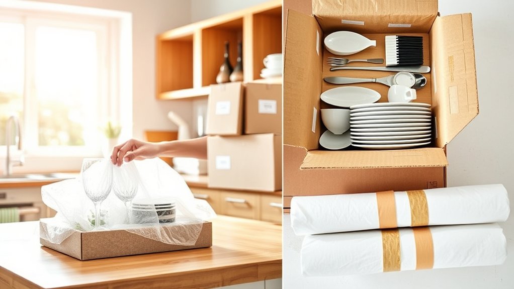 efficient kitchen packing tips