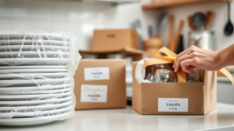 efficient kitchen packing tips