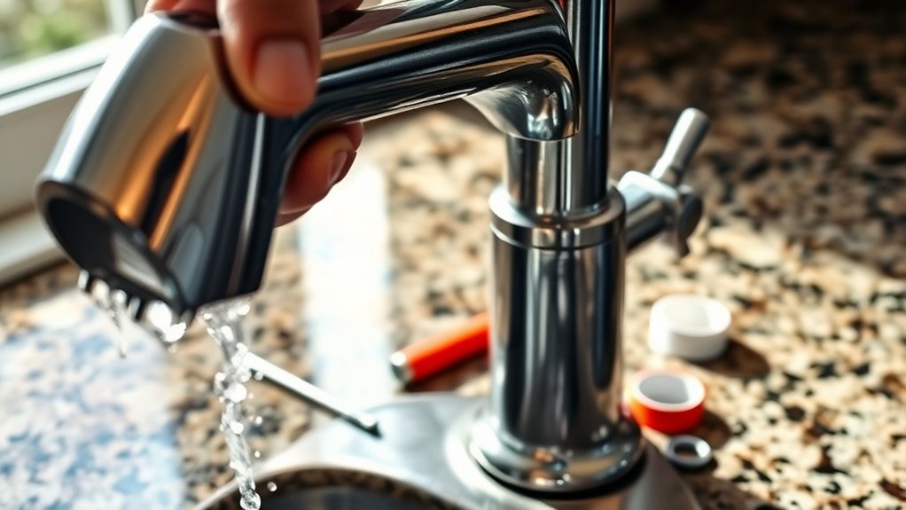 fixing a dripping faucet