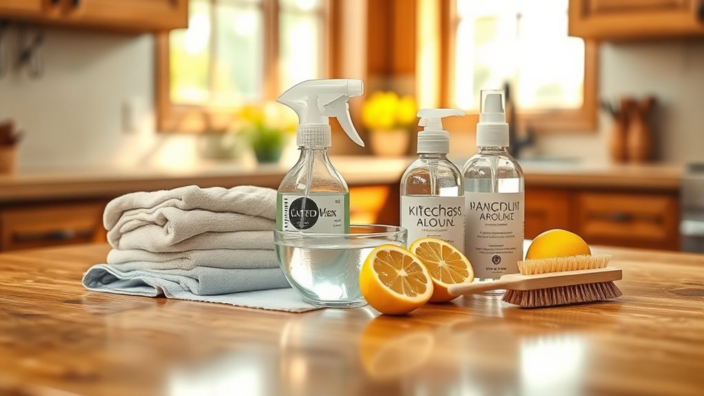 gentle wood cabinet cleaning