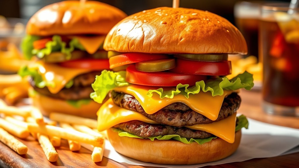 hearty customizable burger options