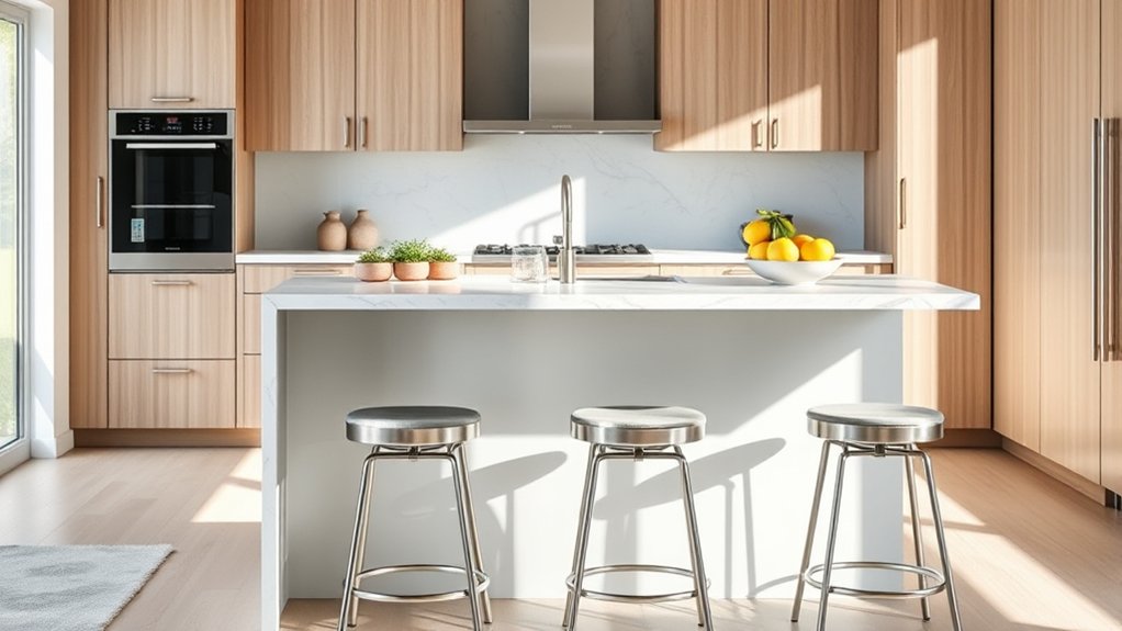 ideal kitchen island height
