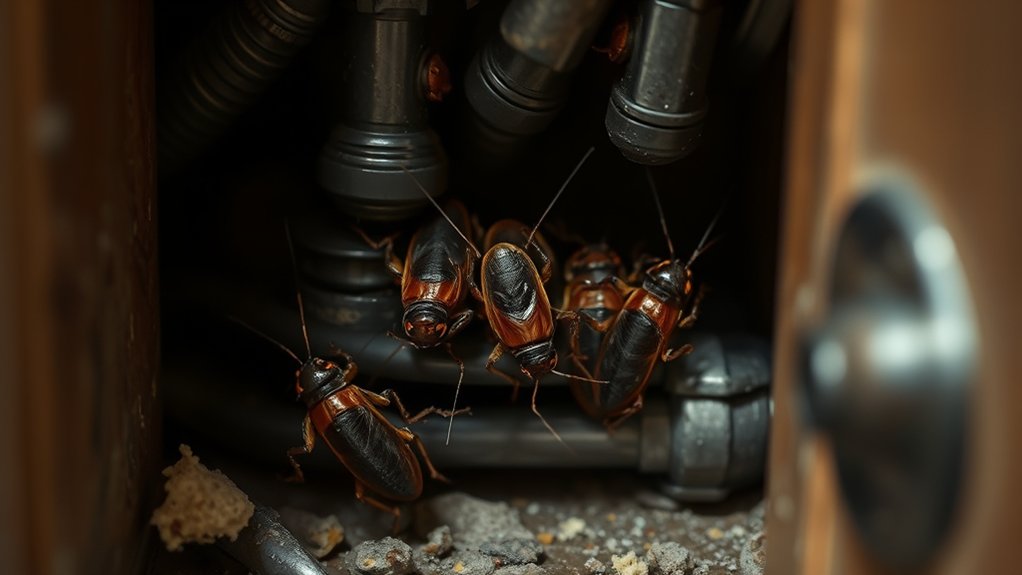 identify hidden roach hiding spots