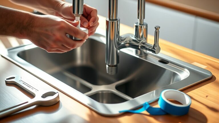install a kitchen faucet