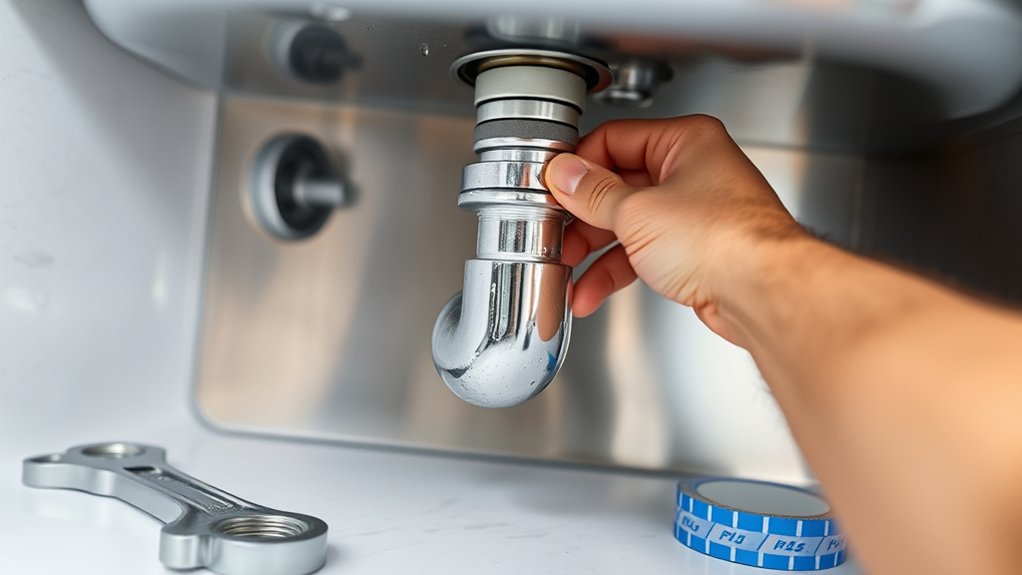 install kitchen sink drain