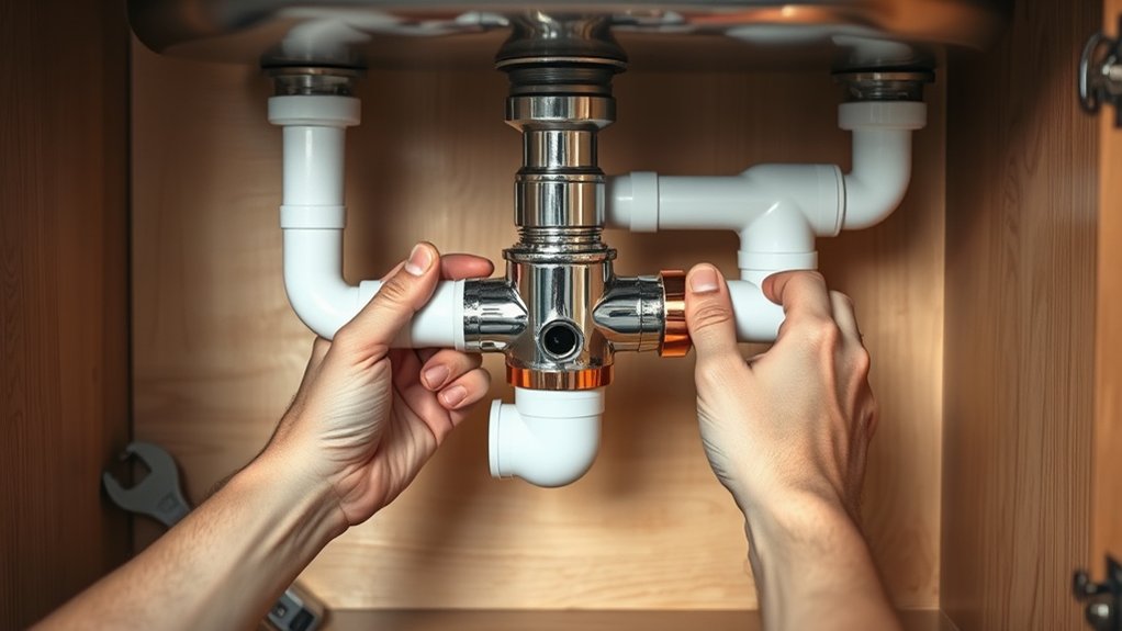 install sink drain components