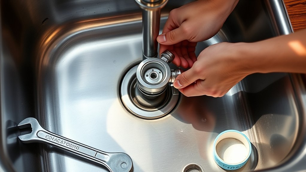 installing kitchen sink drain