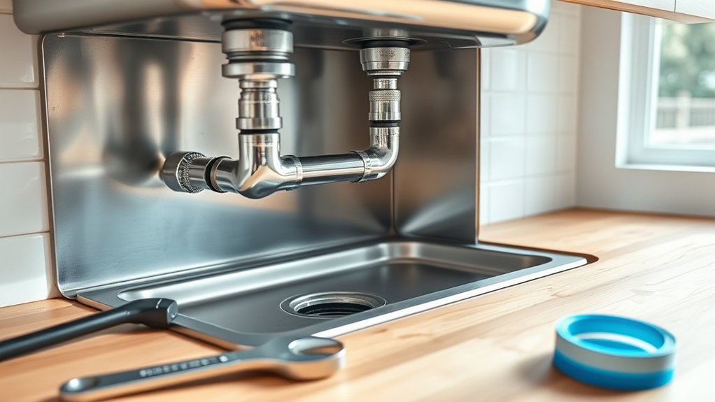 installing kitchen sink plumbing