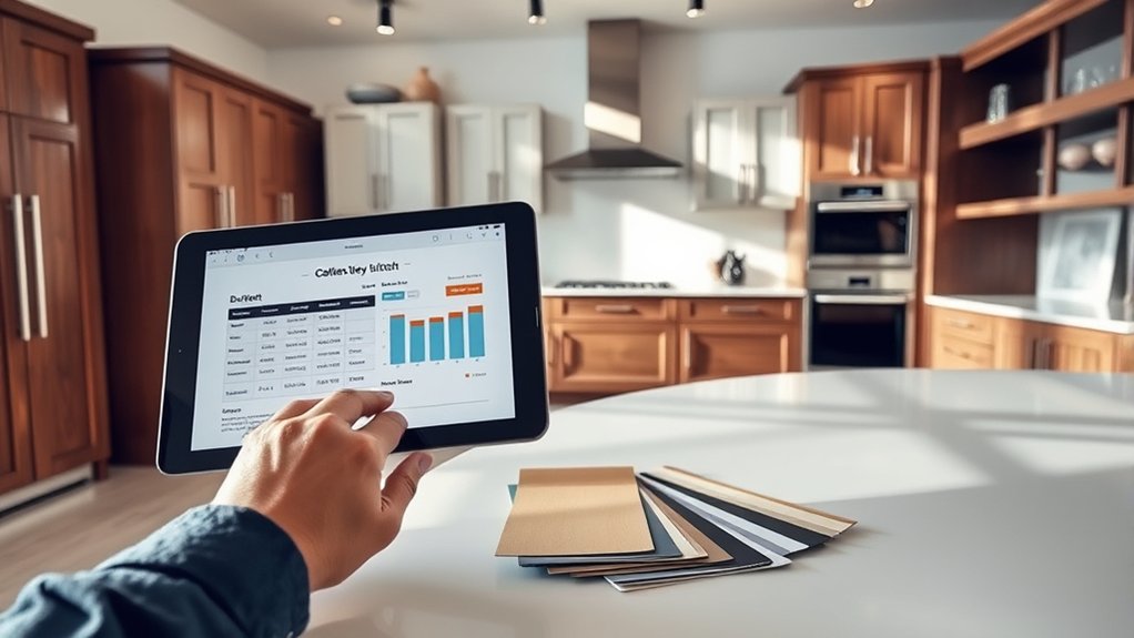 kitchen cabinet budgeting tips