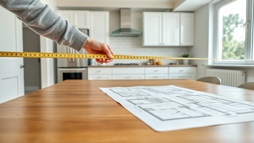 kitchen measurement and mapping