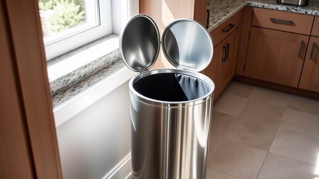 kitchen trash can capacity considerations