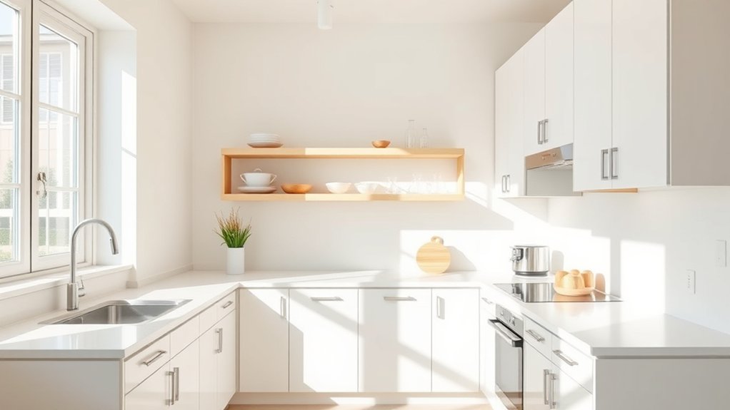light colors create spaciousness