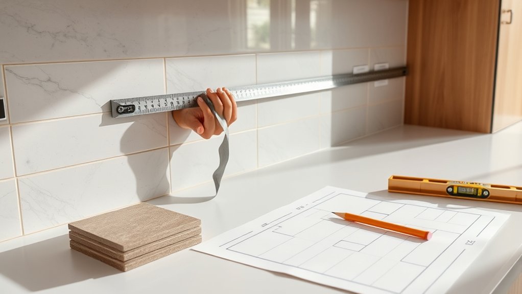 measure plan mark align