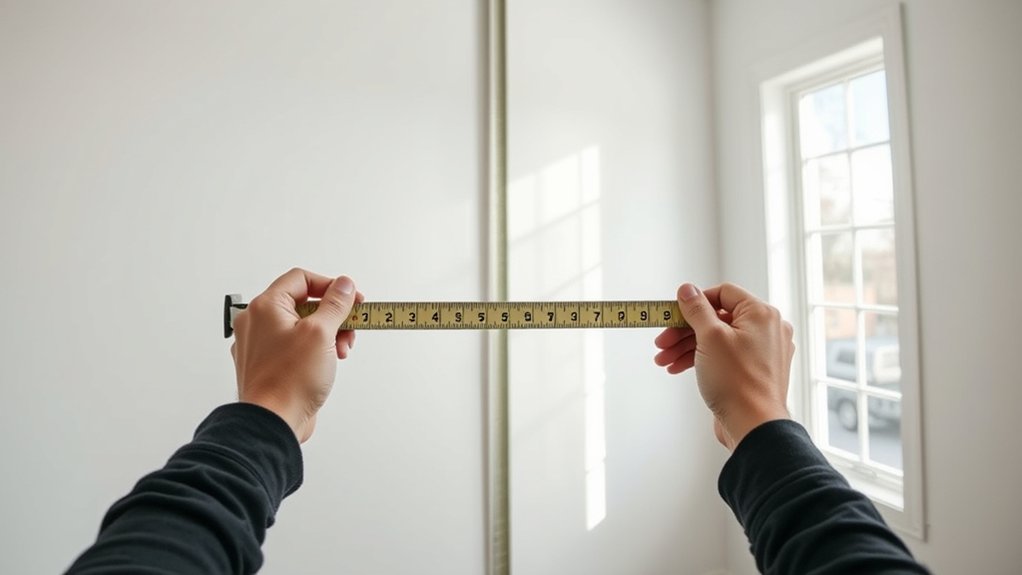measure walls and ceiling