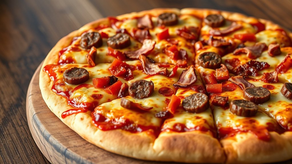meat packed customizable pizza