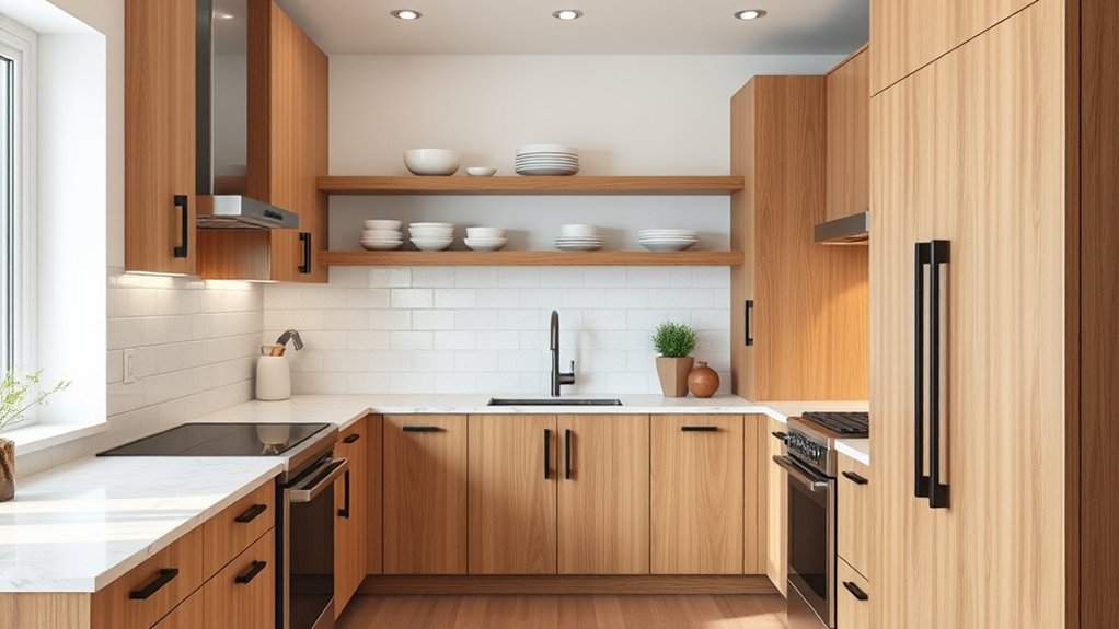 modern oak cabinet updates