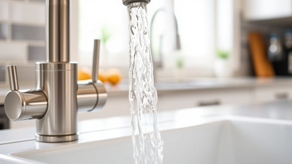 open faucet to drain