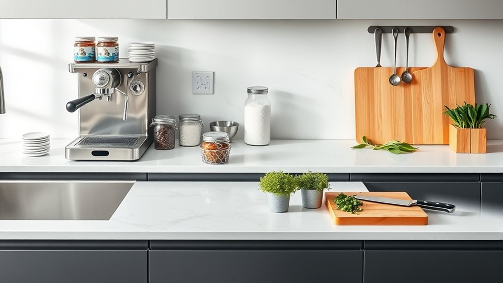 organize kitchen by task