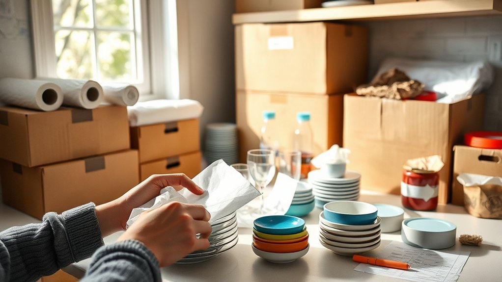 organize pack label discard