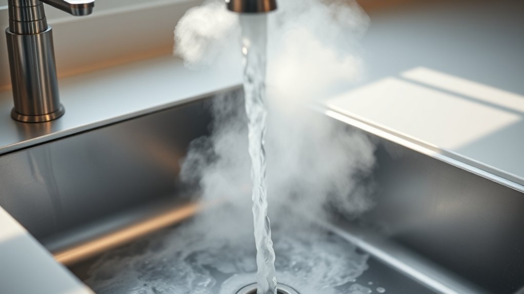 pour boiling water carefully