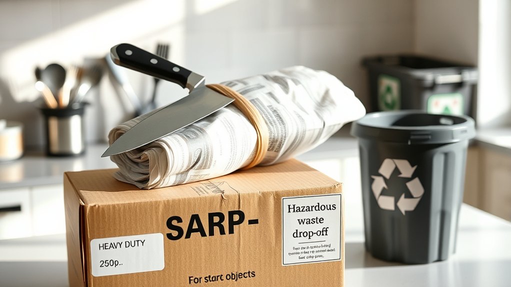 proper knife disposal procedures