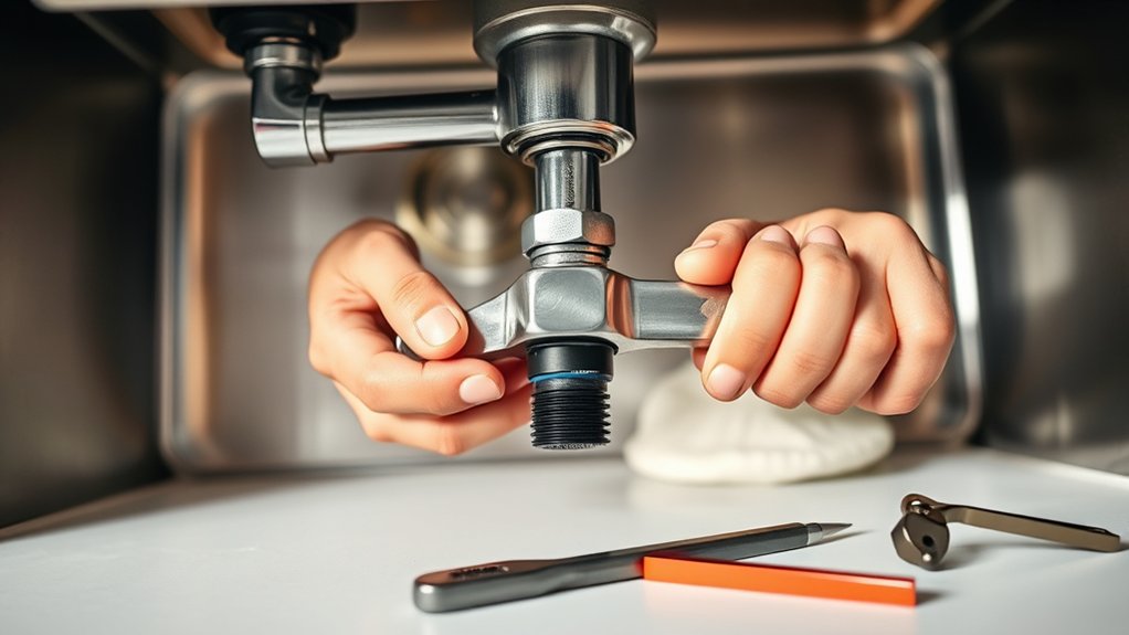 remove and secure faucet
